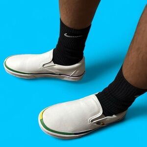 Vans Red and Brown Slip-On Box